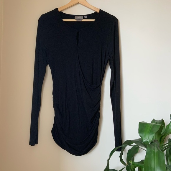 Anthro - Long sleeves black shirt - Picture 2 of 6